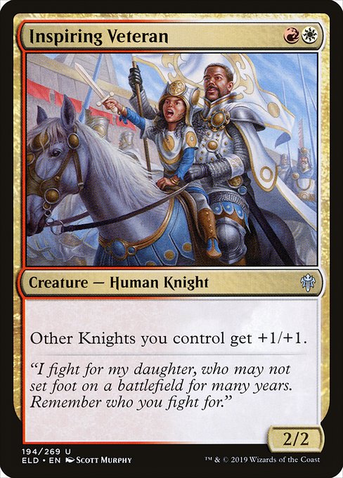 Inspiring Veteran (194) [Throne of Eldraine]