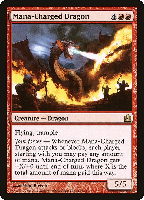 Mana-Charged Dragon (129) [Commander 2011]