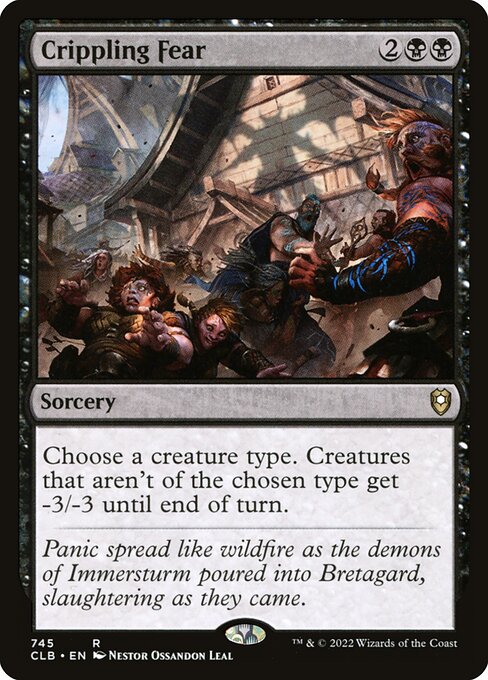 Crippling Fear (745) [Commander Legends: Battle for Baldur's Gate]