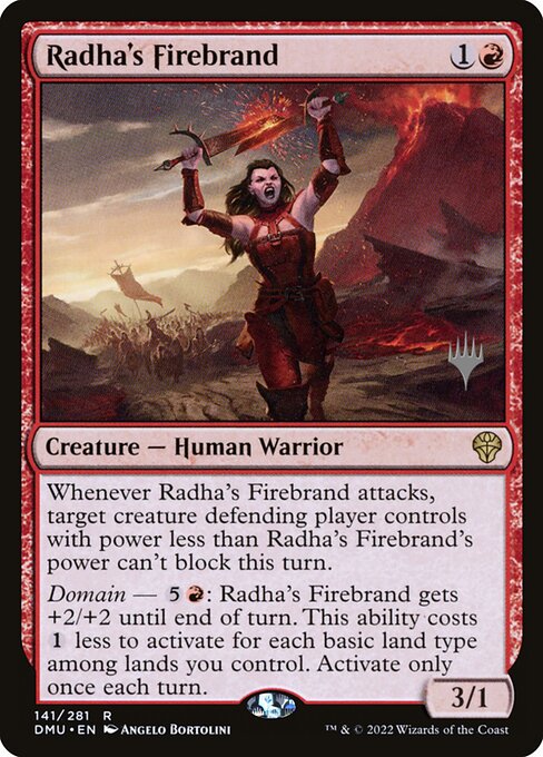 Radha's Firebrand (141p) [Dominaria United Promos]