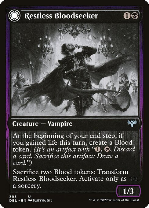 Restless Bloodseeker // Bloodsoaked Reveler (395) [Innistrad: Double Feature]
