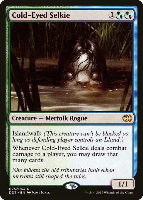 Cold-Eyed Selkie (25) [Duel Decks: Merfolk vs. Goblins]