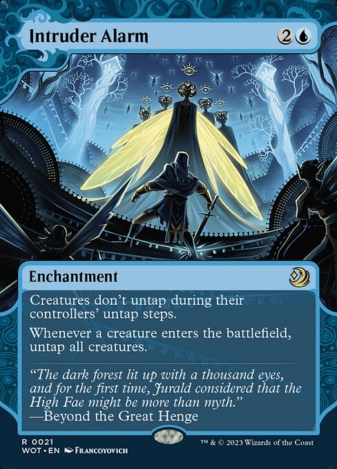 Intruder Alarm (21) [Wilds of Eldraine: Enchanting Tales] [Showcase, Borderless]