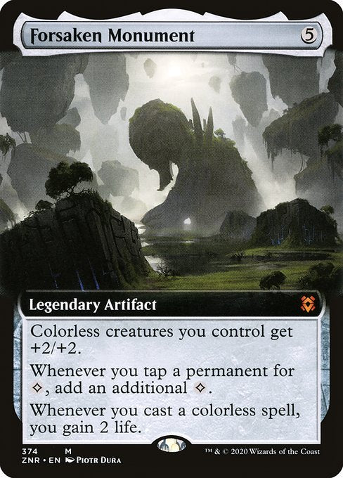 Forsaken Monument (374) [Zendikar Rising] [Extended Art]