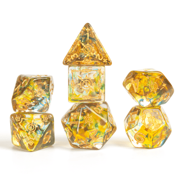 Sirius Dice D&D Adventure Dice Set Ranger: Green/Multi-coloured image 0
