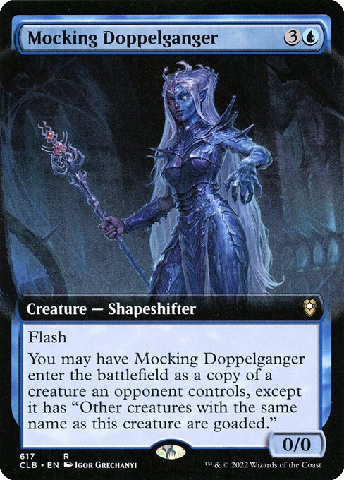 Mocking Doppelganger (617) [Commander Legends: Battle for Baldur's Gate] [Extended Art]