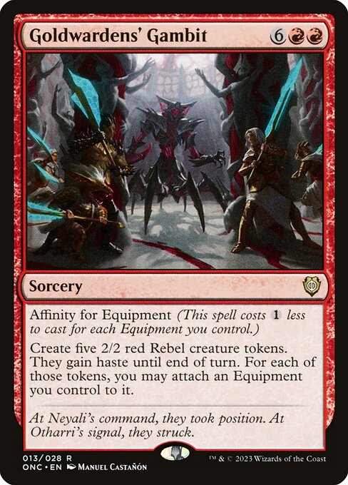 Goldwardens' Gambit (13) [Phyrexia: All Will Be One Commander]
