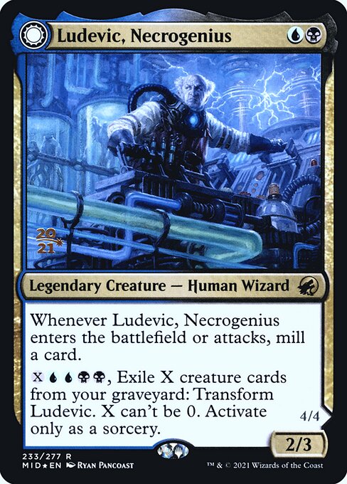 Ludevic, Necrogenius // Olag, Ludevic's Hubris (233s) [Innistrad: Midnight Hunt Promos]