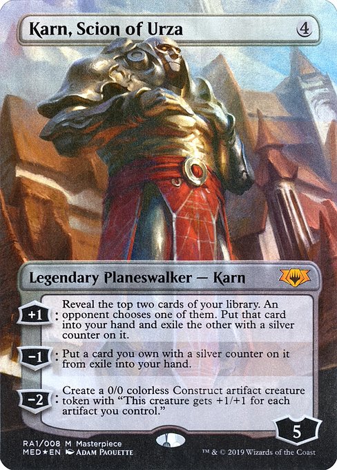 Karn, Scion of Urza (RA1) [Mythic Edition] [Borderless]