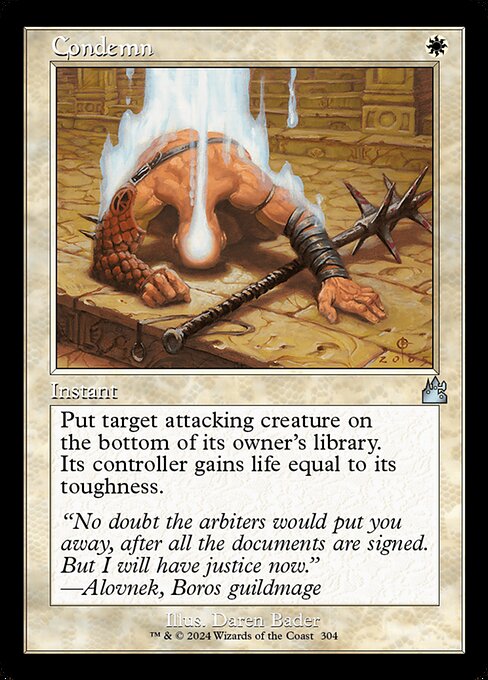 Condemn (304) [Ravnica Remastered]