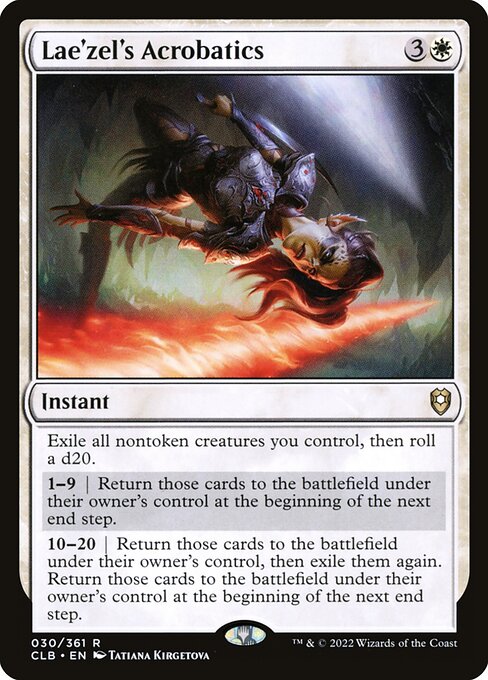 Lae'zel's Acrobatics (30) [Commander Legends: Battle for Baldur's Gate]