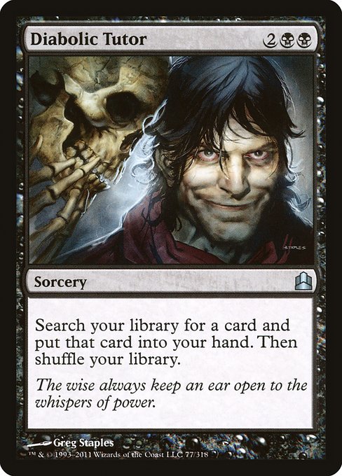 Diabolic Tutor (77) [Commander 2011]