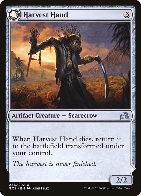 Harvest Hand // Scrounged Scythe (256) [Shadows over Innistrad]