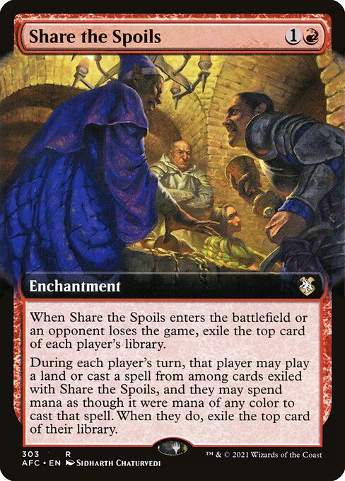 Share the Spoils (303) [Forgotten Realms Commander] [Extended Art]