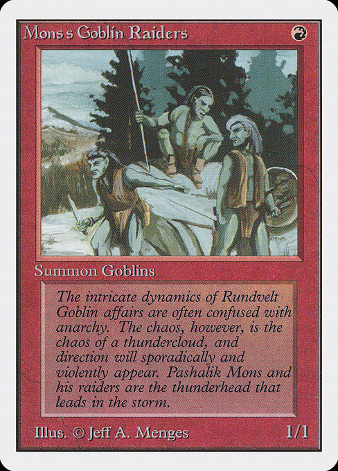 Mons's Goblin Raiders (165) [Unlimited Edition]