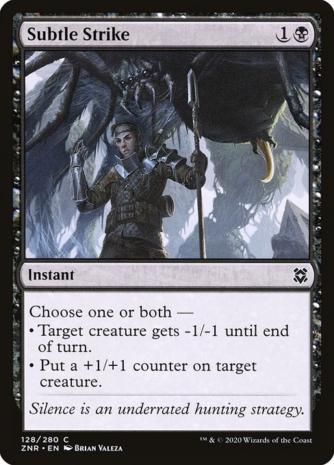 Subtle Strike (128) [Zendikar Rising]