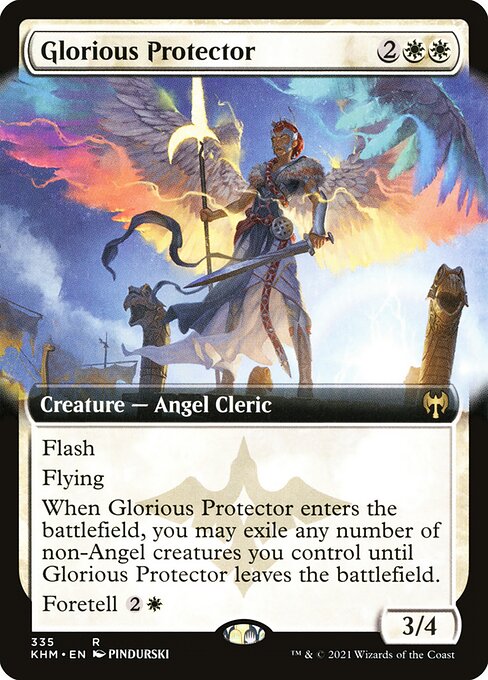 Glorious Protector (335) [Kaldheim] [Extended Art]