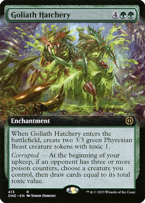 Goliath Hatchery (413) [Phyrexia: All Will Be One] [Extended Art]