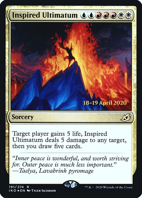 Inspired Ultimatum (191s) [Ikoria: Lair of Behemoths Promos]