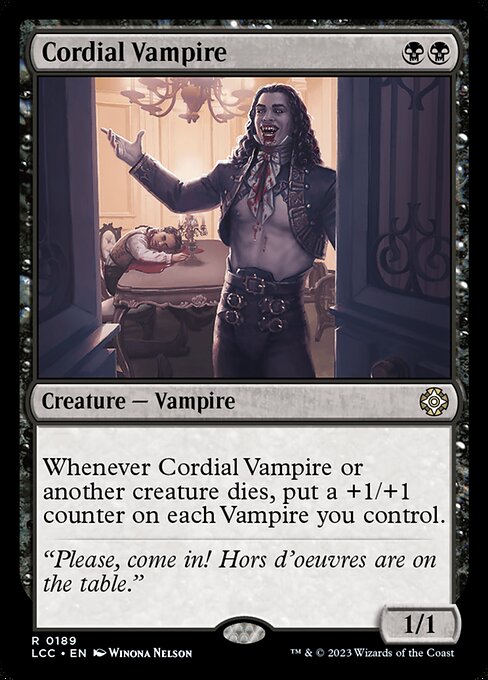 Cordial Vampire (189) [The Lost Caverns of Ixalan Commander]