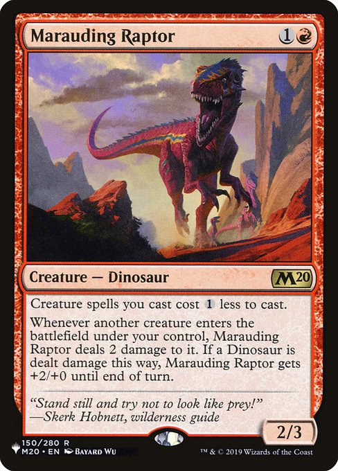 Marauding Raptor (M20-150) [The List]