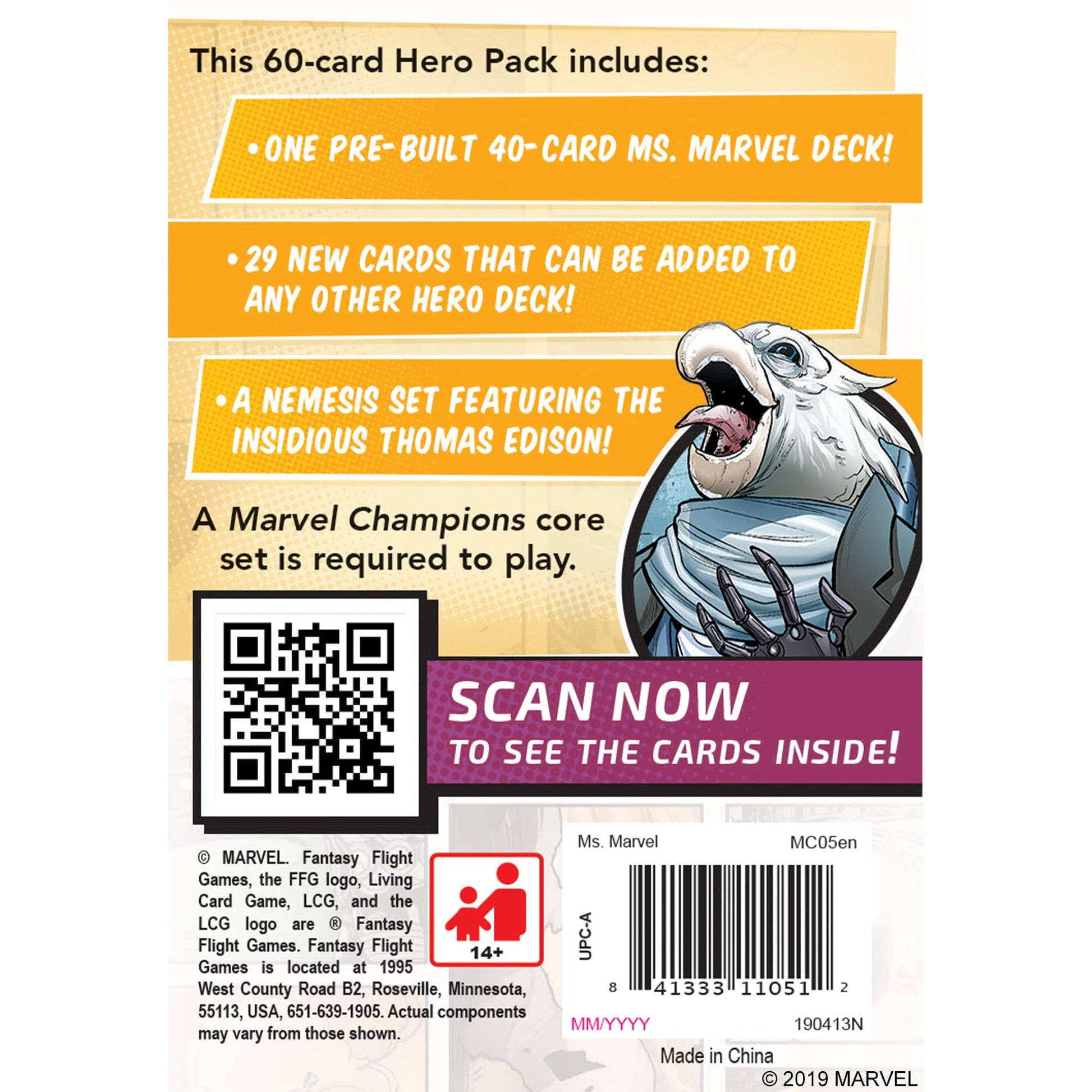 Marvel Champions Ms. Marvel Hero Pack MC05 image 1