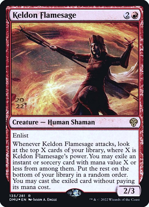 Keldon Flamesage (135s) [Dominaria United Promos]