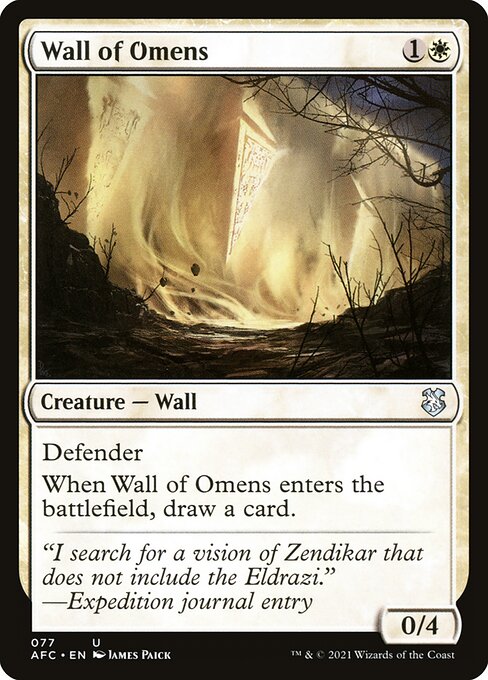 Wall of Omens (77) [Forgotten Realms Commander]