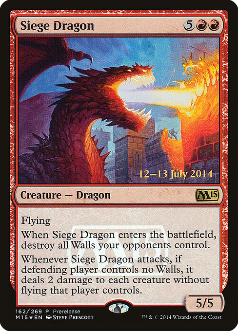 Siege Dragon (162) [Magic 2015 Promos]