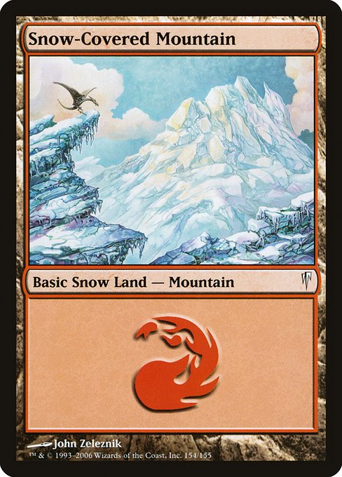 Snow-Covered Mountain (154) [Coldsnap]