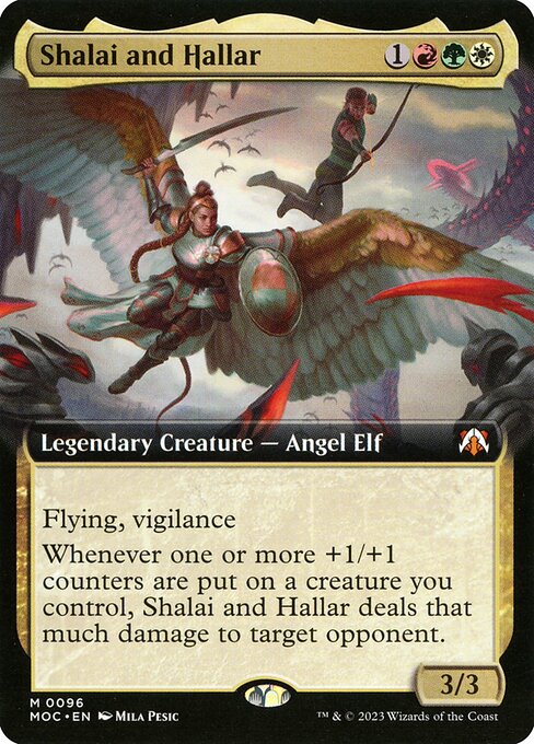 Shalai and Hallar (96) [March of the Machine Commander] [Extended Art]