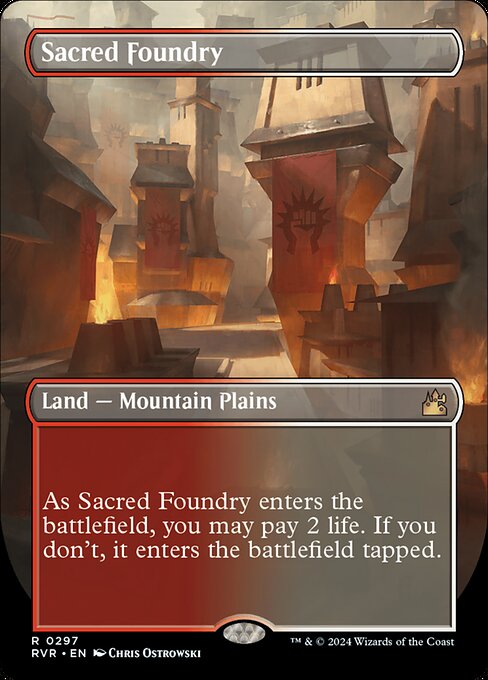 Sacred Foundry (297) [Ravnica Remastered] [Borderless]