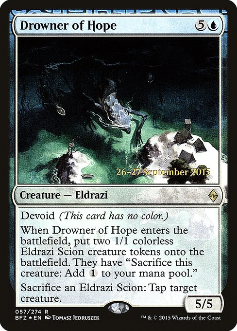 Drowner of Hope (57s) [Battle for Zendikar Promos]