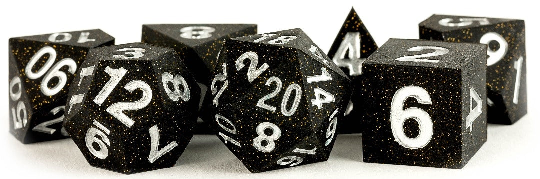 MDG Gold Scatter Silicone Dice 7 Piece Set image 0