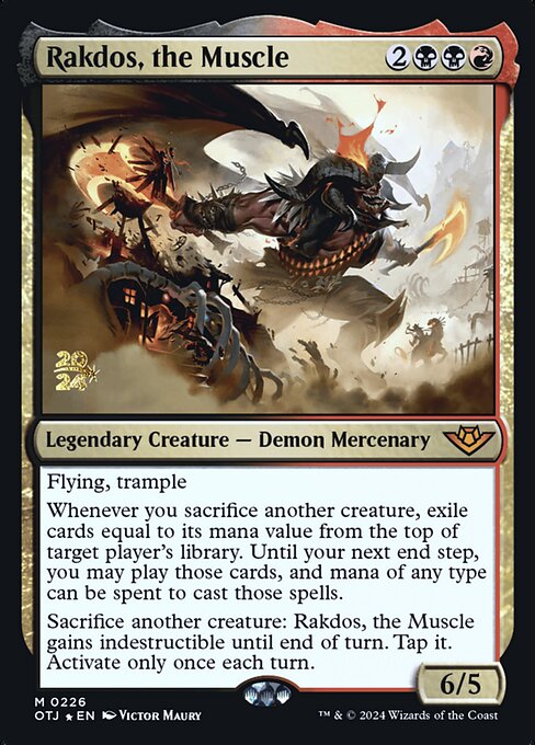Rakdos, the Muscle (226s) [Outlaws of Thunder Junction Promos]