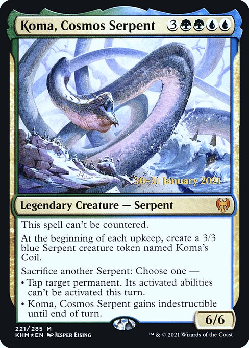 Koma, Cosmos Serpent (221s) [Kaldheim Promos]