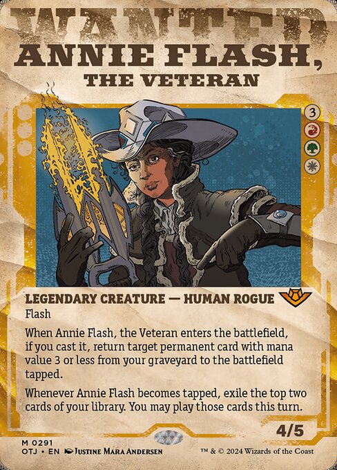Annie Flash, the Veteran (291) [Outlaws of Thunder Junction]