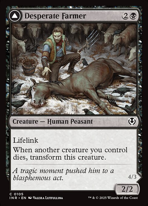 Desperate Farmer // Depraved Harvester (105) [Innistrad Remastered]
