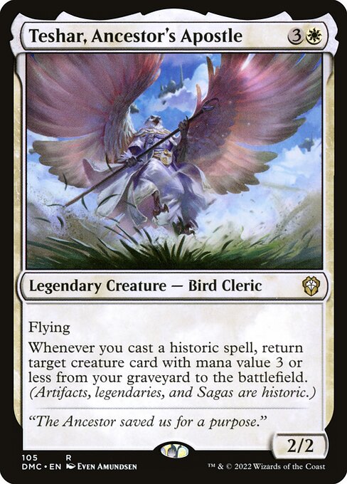 Teshar, Ancestor's Apostle (105) [Dominaria United Commander]