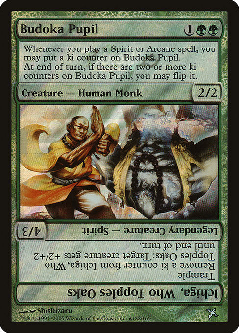 Budoka Pupil // Ichiga, Who Topples Oaks (122★) [Betrayers of Kamigawa Promos]