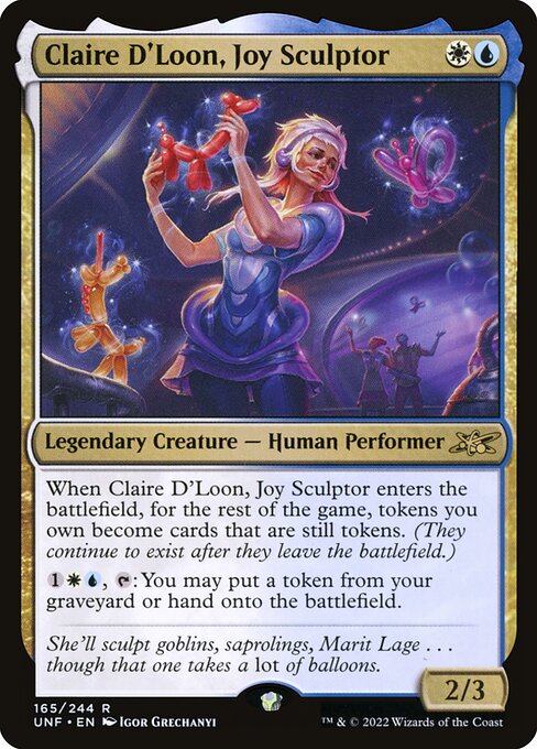 Claire D'Loon, Joy Sculptor (165) [Unfinity]