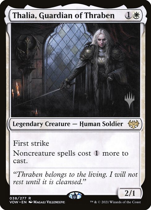 Thalia, Guardian of Thraben (38p) [Innistrad: Crimson Vow Promos]