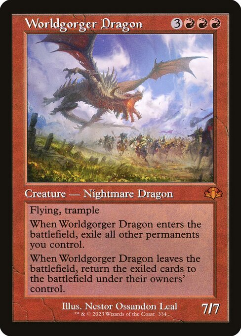 Worldgorger Dragon (334) [Dominaria Remastered]