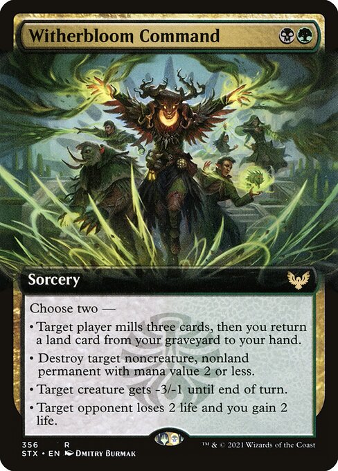 Witherbloom Command (356) [Strixhaven: School of Mages] [Extended Art]