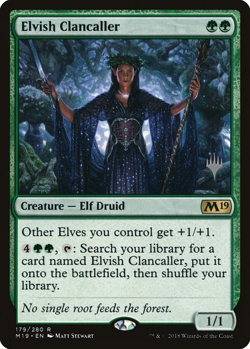 Elvish Clancaller (179p) [Core Set 2019 Promos]