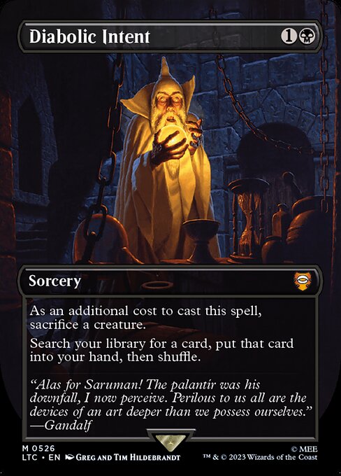 Diabolic Intent (526) [Tales of Middle-earth Commander] [Borderless]