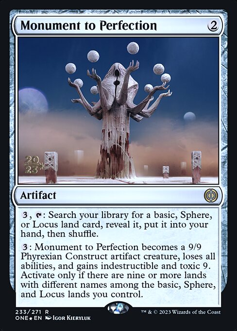 Monument to Perfection (233s) [Phyrexia: All Will Be One Promos]