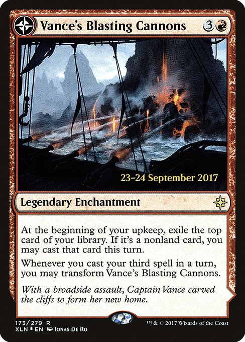 Vance's Blasting Cannons // Spitfire Bastion (173s) [Ixalan Promos]
