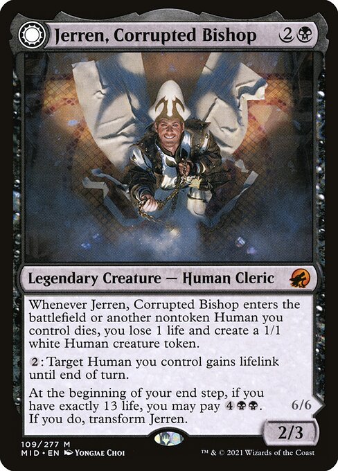 Jerren, Corrupted Bishop // Ormendahl, the Corrupter (109) [Innistrad: Midnight Hunt]