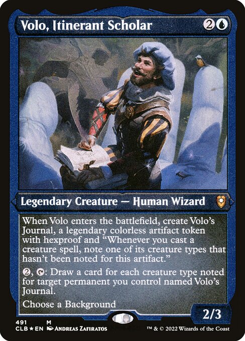 Volo, Itinerant Scholar (491) [Commander Legends: Battle for Baldur's Gate]